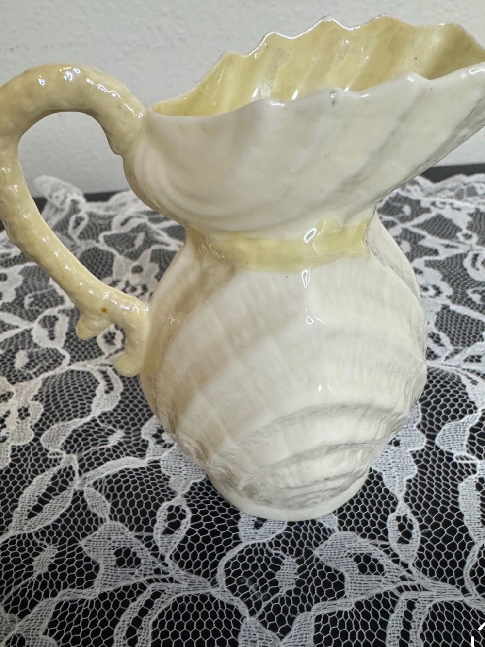 1920s Belleek Double Sea Shell Creamer